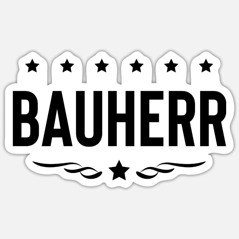Builder Haus Bau Sticker size S (10 x 10 cm)