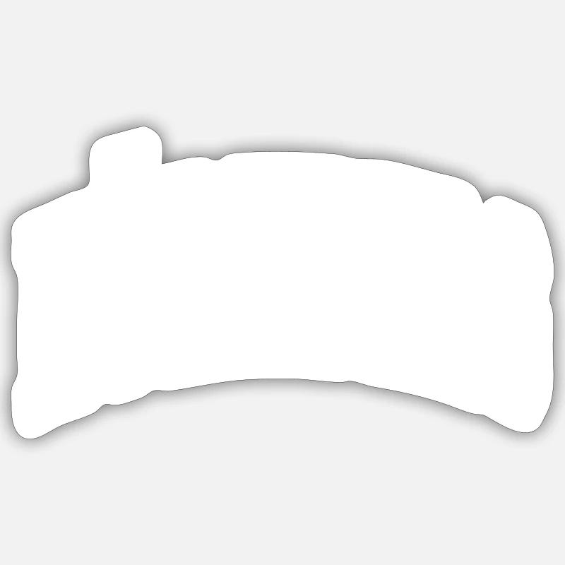 Nuremberg - Sticker taille S (10 x 10 cm) - blanc mat