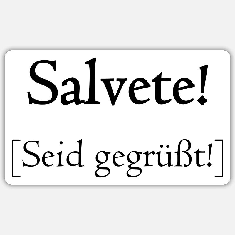 Salvete - Sticker Größe S (10 x 10 cm) - Mattweiß