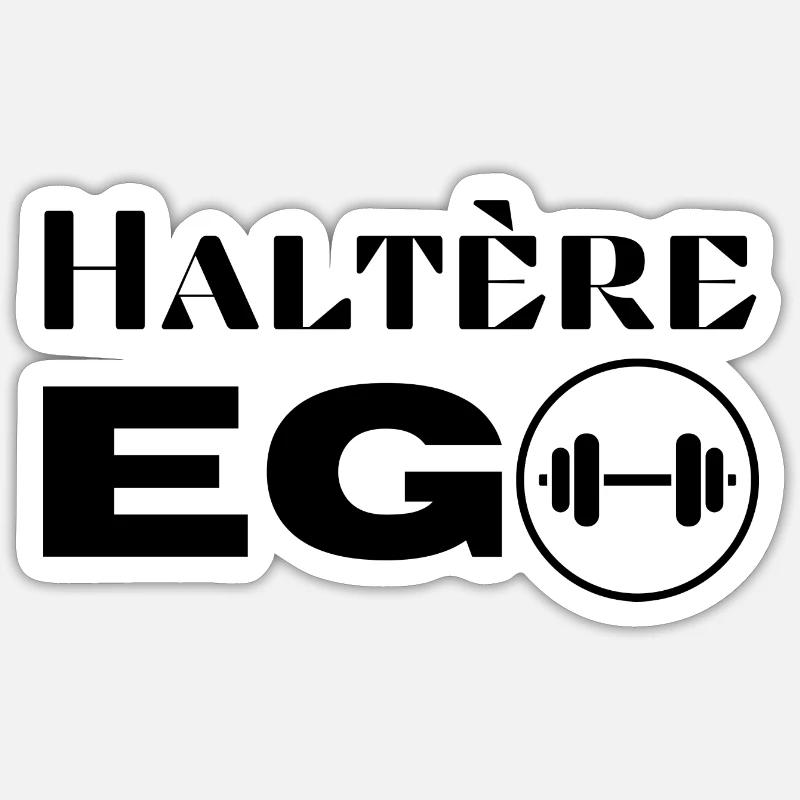 Musculation et haltères Sticker taille S (10 x 10 cm)