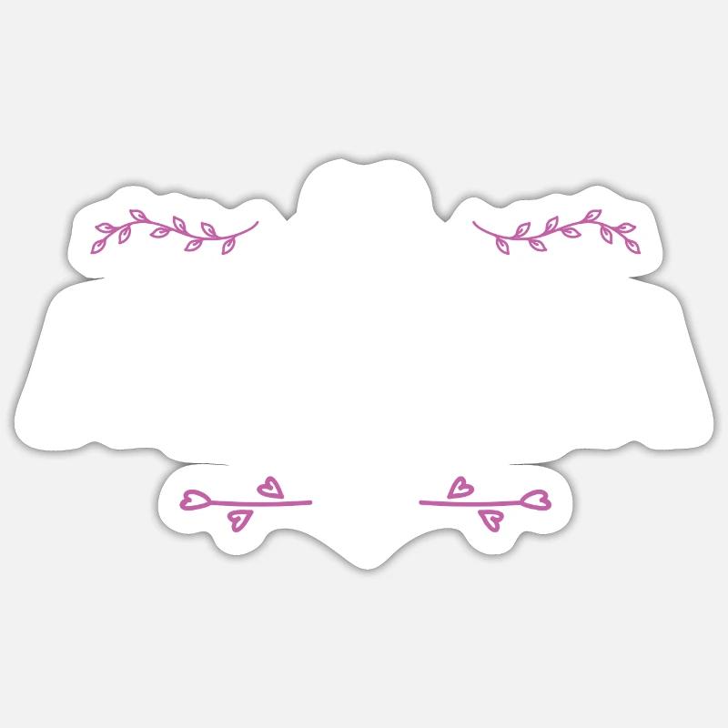 Jennifer - Sticker taille S (10 x 10 cm) - blanc mat