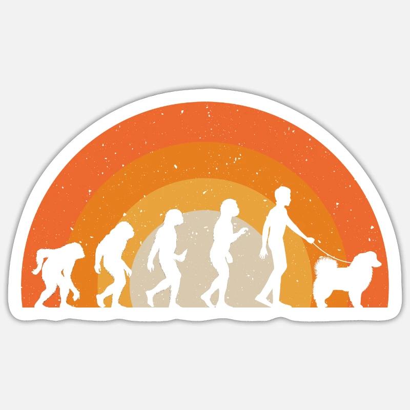 Australian Shepherd Geschenk Sticker Größe S (10 x 10 cm)