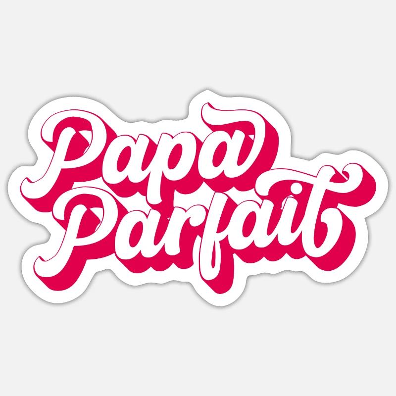 Papa Parfait Sticker taille S (10 x 10 cm)