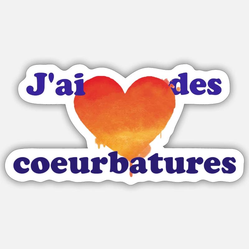 Coeurbatures Sticker taille S (10 x 10 cm)