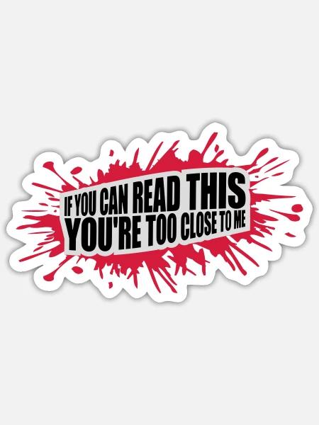 - Sticker size S (10 x 10 cm) - white matte