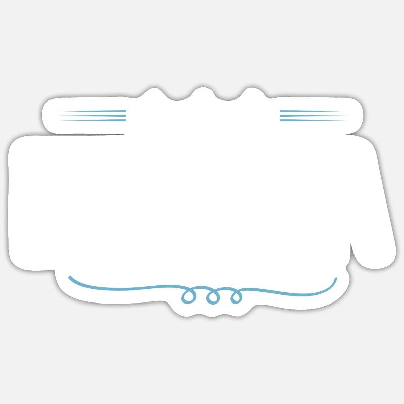 Daniel - Sticker taille S (10 x 10 cm) - blanc mat