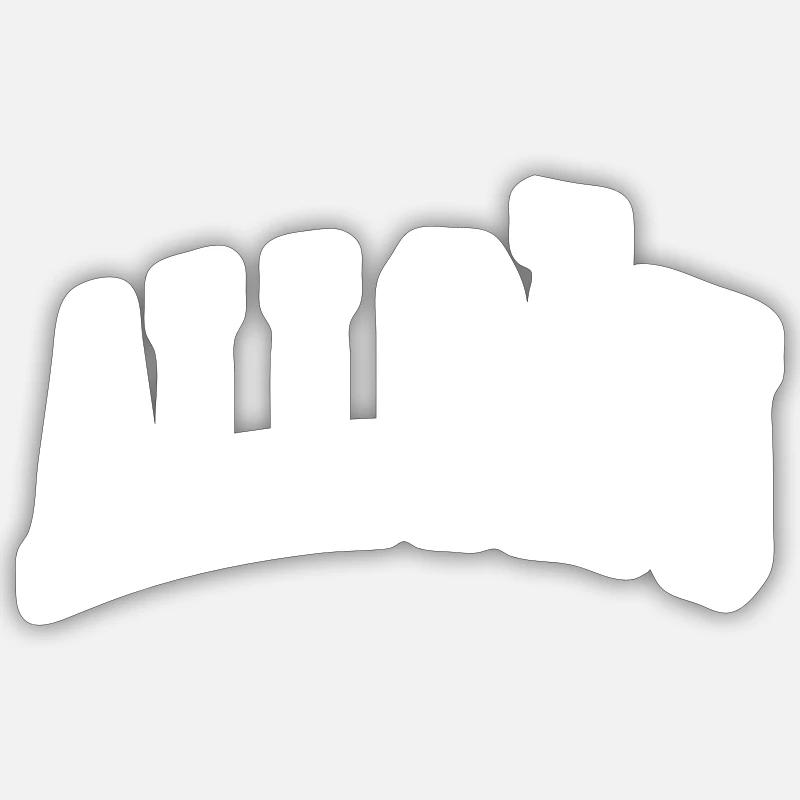 Allgäu - Sticker Größe S (10 x 10 cm) - Mattweiß