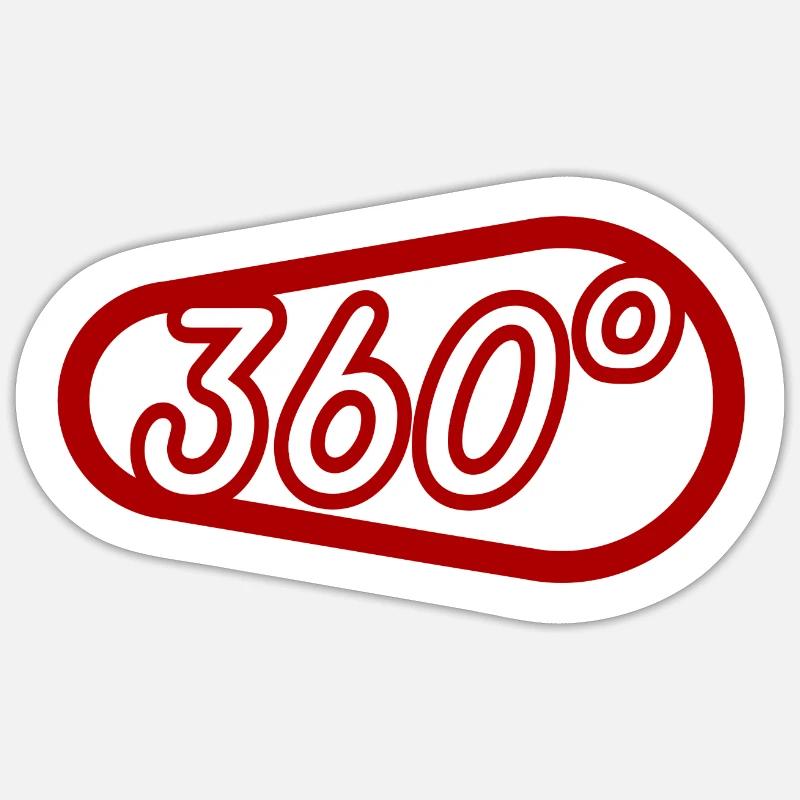 360° Sticker Größe S (10 x 10 cm)