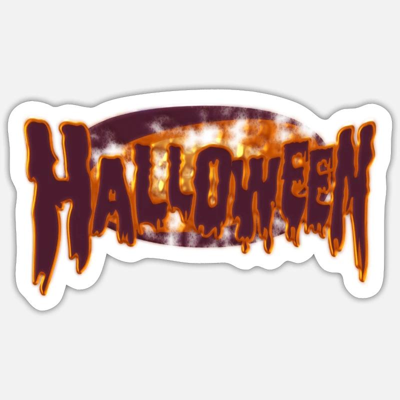 Halloween - Sticker size S (10 x 10 cm) - white matte