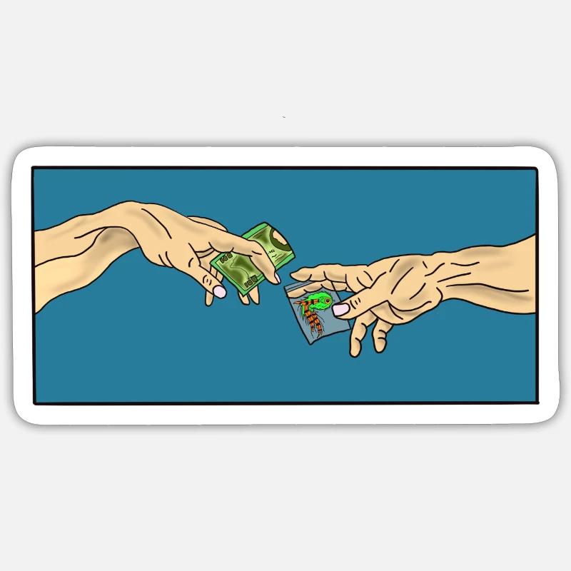 𝔰𝔱𝔯𝔢𝔞𝔪𝔢𝔯 𝔡𝔢𝔞𝔩𝔢𝔯. Sticker size S (10 x 10 cm)