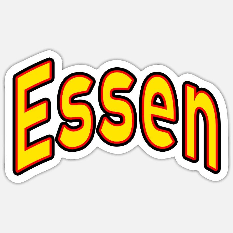 essen Sticker Größe S (10 x 10 cm)