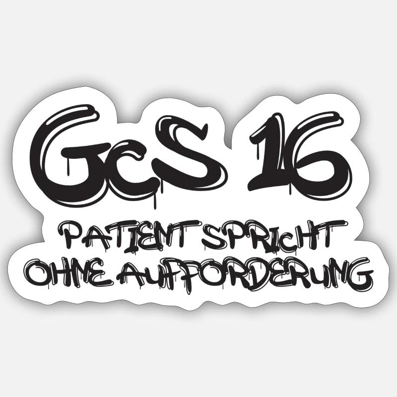GCS 16 Graffiti Sticker Größe S (10 x 10 cm)