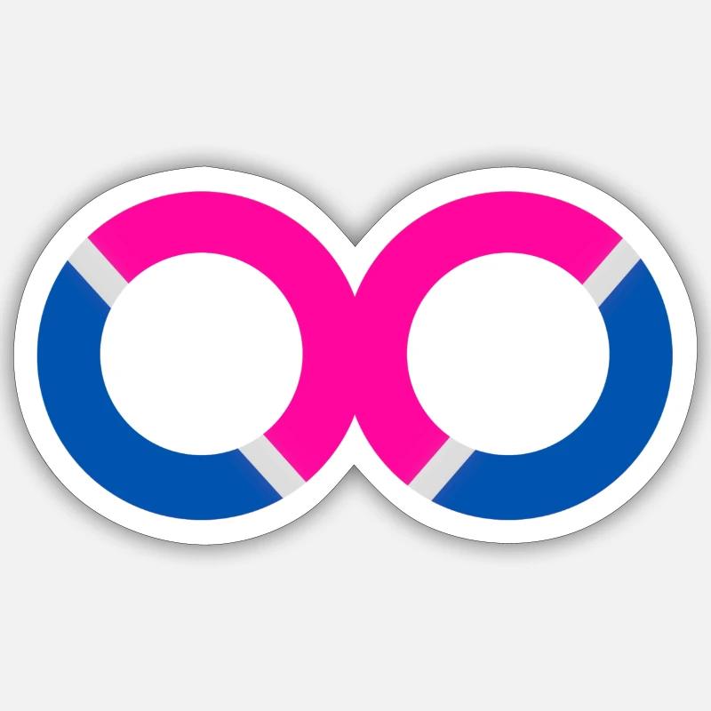 Eight Infinity 2 - Sticker size S (10 x 10 cm) - white matte