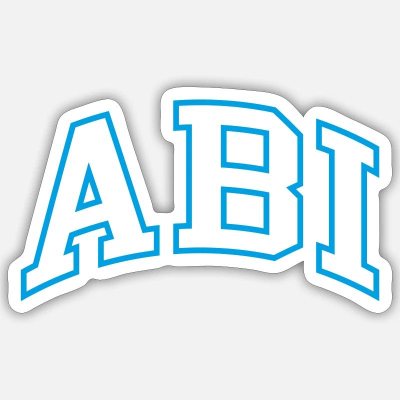 ABI - Sticker taille S (10 x 10 cm) - blanc mat