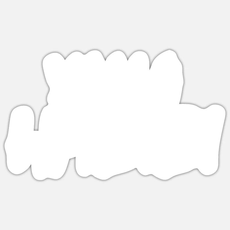 Yalla habibi - Sticker Größe S (10 x 10 cm) - Mattweiß