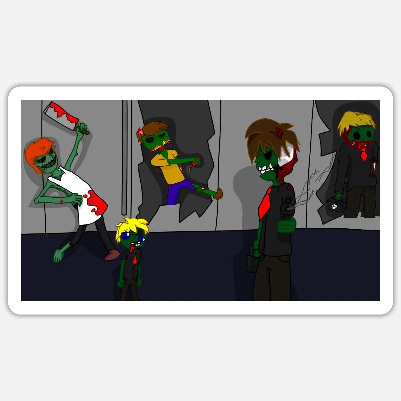 Zombie Agents Unleashed Sticker Größe S (10 x 10 cm)