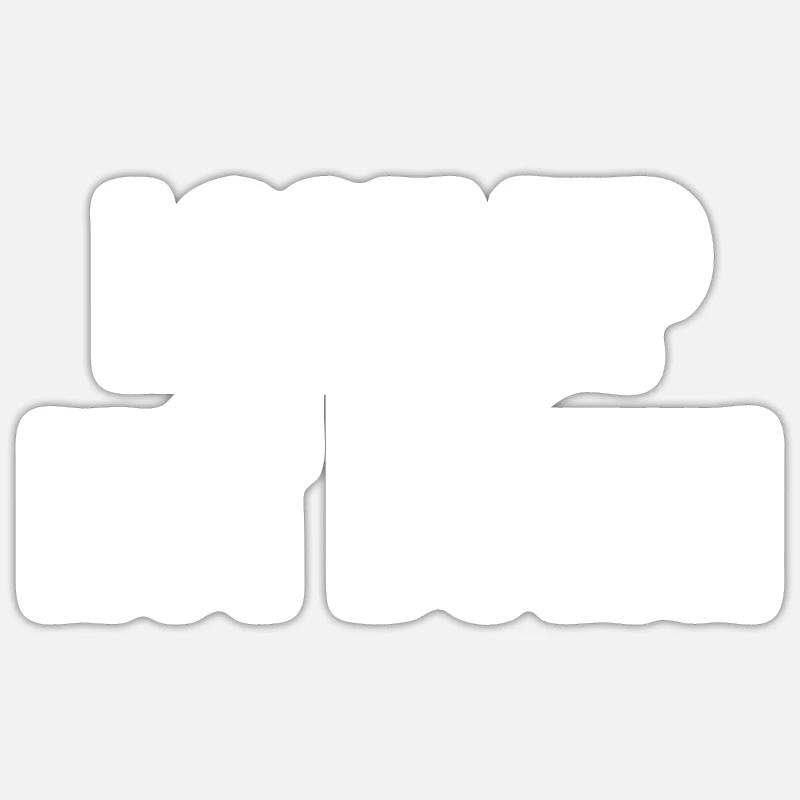 Look Up Not Down - Sticker size S (10 x 10 cm) - white matte