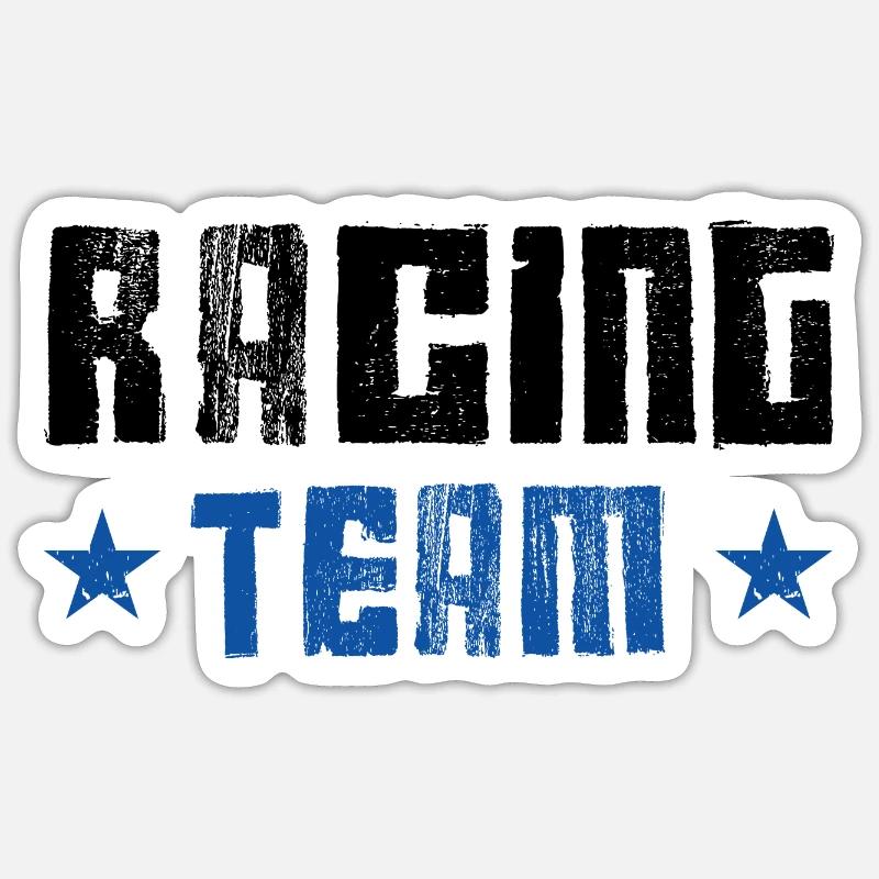 Équipe de course Sticker taille S (10 x 10 cm)