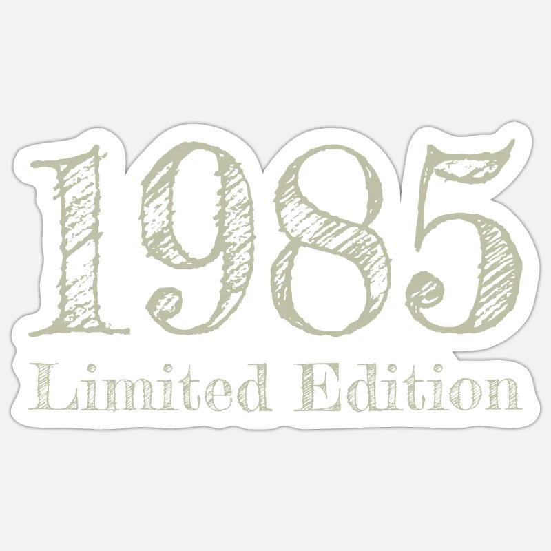 1985 - Sticker taille S (10 x 10 cm) - blanc mat