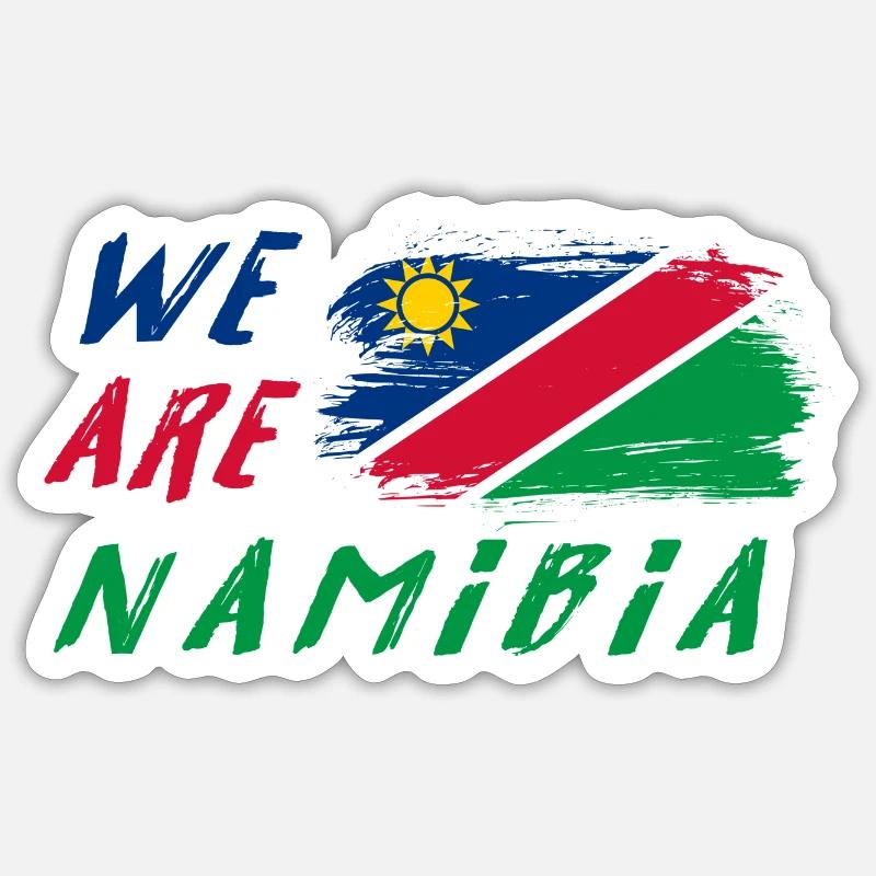Wir sind Namibia - Sticker Größe S (10 x 10 cm) - Mattweiß