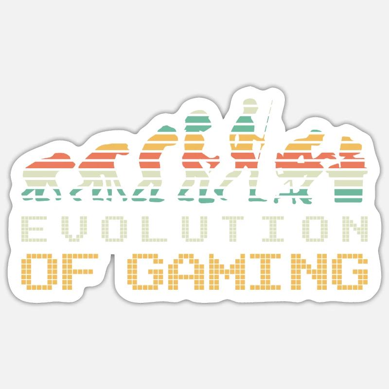 Evolution Of Gaming Sticker size S (10 x 10 cm)