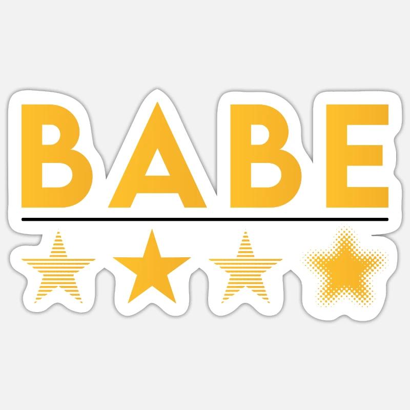 Bebe - Sticker taille S (10 x 10 cm) - blanc mat