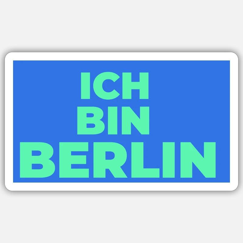 Ich bin Berlin Sticker Größe S (10 x 10 cm)