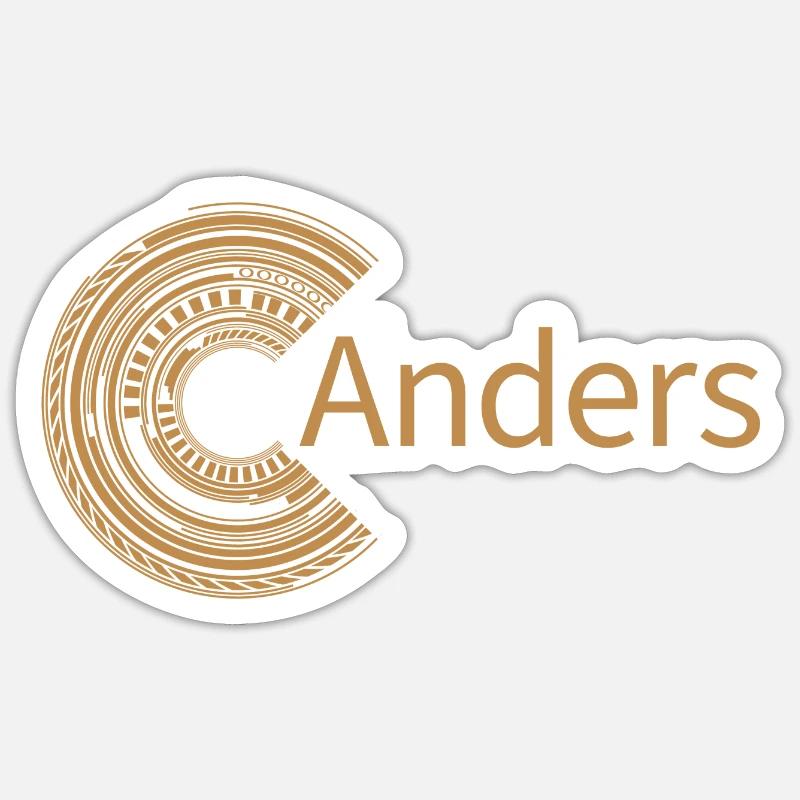 Pour Anders - Sticker taille S (10 x 10 cm) - blanc mat