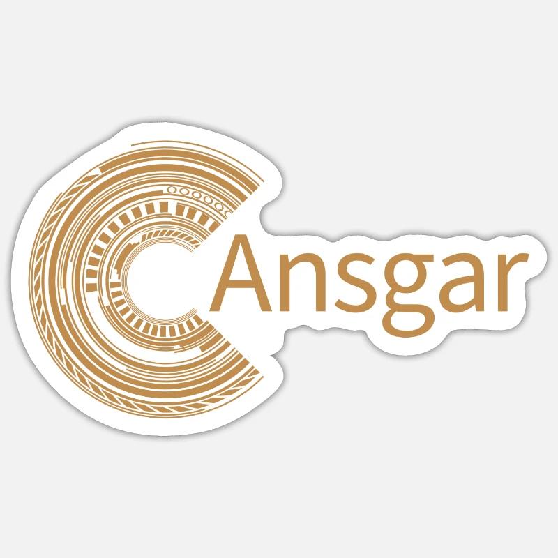 For Ansgar - Sticker size S (10 x 10 cm) - white matte