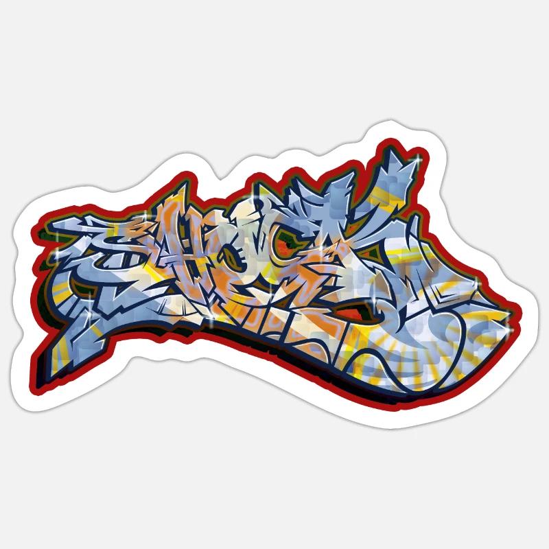 Choc sans arrière-plan - Sticker taille S (10 x 10 cm) - blanc mat