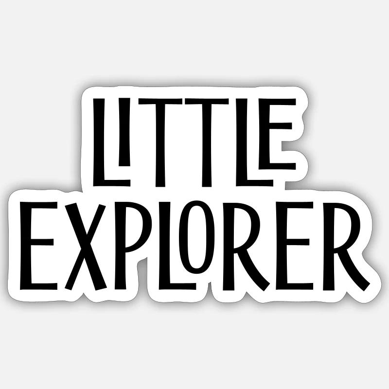 Little explorer Sticker Größe S (10 x 10 cm)