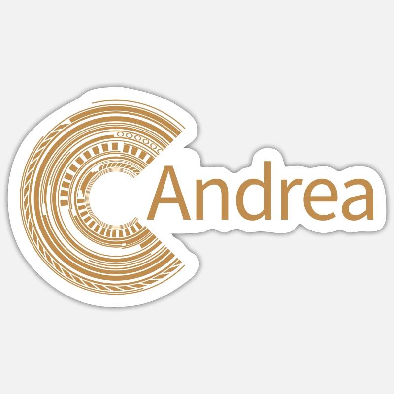 Pour Andrea - Sticker taille S (10 x 10 cm) - blanc mat