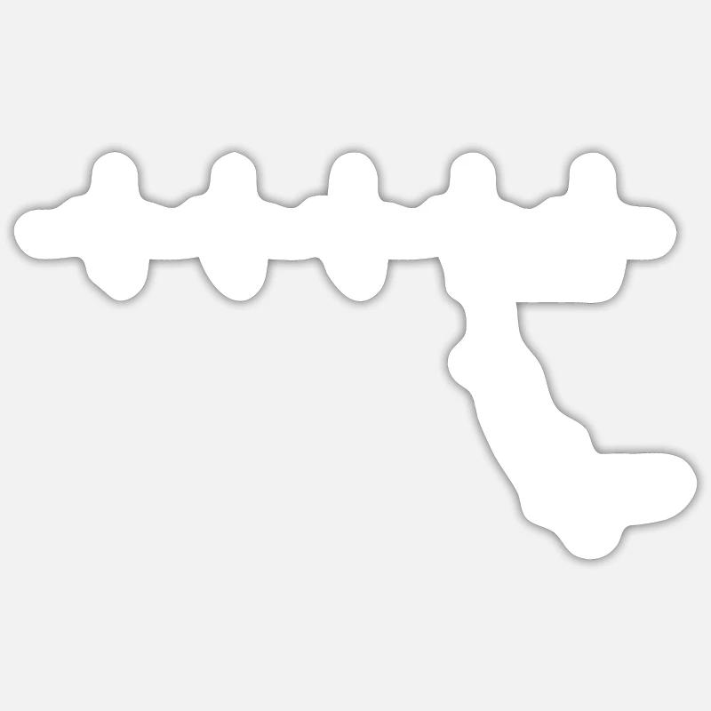 Bungee Jumping Evolution Sport Fun Sticker Größe S (10 x 10 cm)