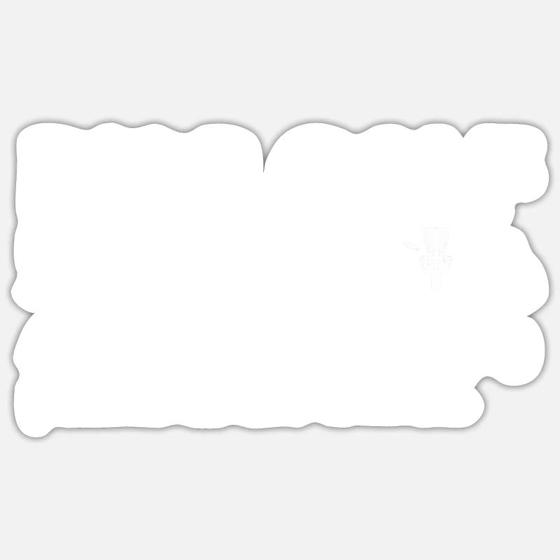 Discgolf Disc Golf Frisbee - Sticker taille S (10 x 10 cm) - blanc mat