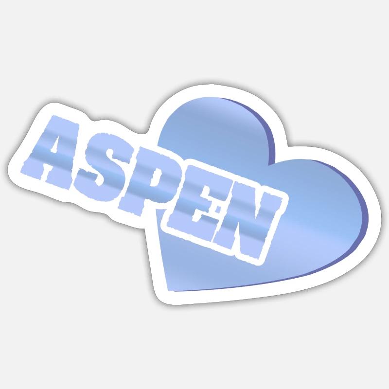 Love Aspen Sticker size S (10 x 10 cm)