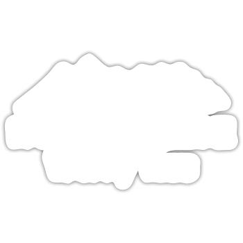 Berge Kletterer Natur Abenteuer - Sticker Größe S (10 x 10 cm) - Mattweiß - Vorne