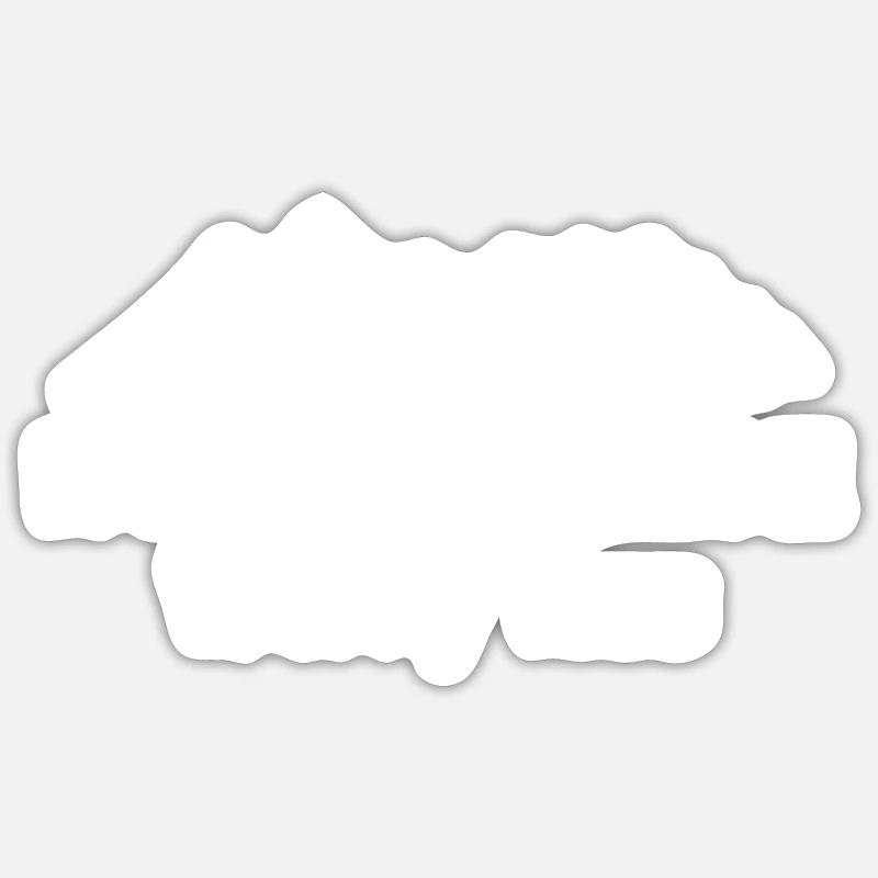Alpinistes Nature Aventure - Sticker taille S (10 x 10 cm) - blanc mat