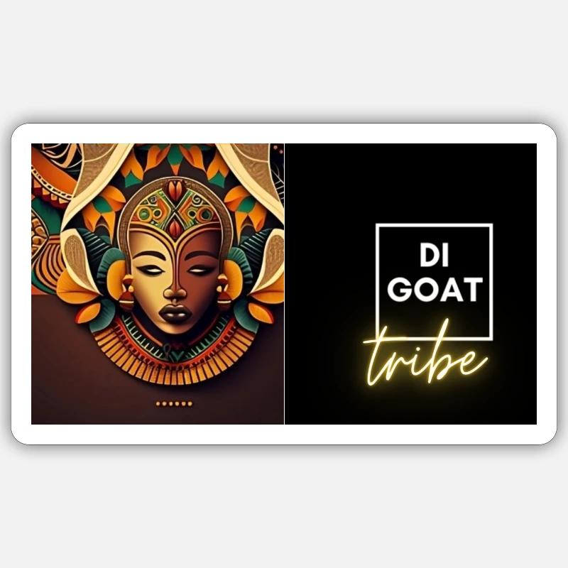 digoattribe - Sticker taille S (10 x 10 cm) - blanc mat