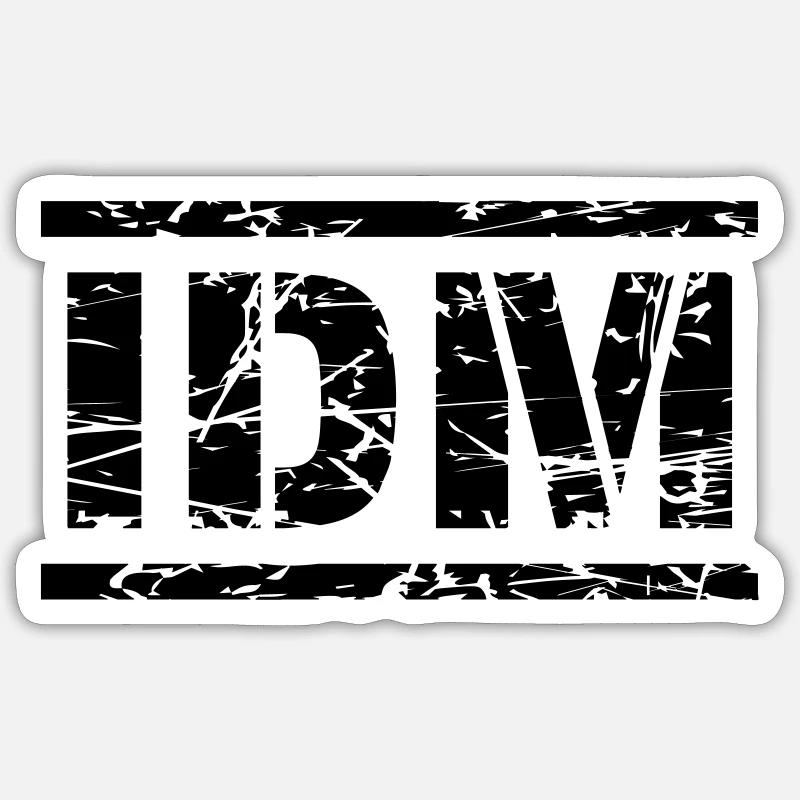 IDM Sticker Größe S (10 x 10 cm)