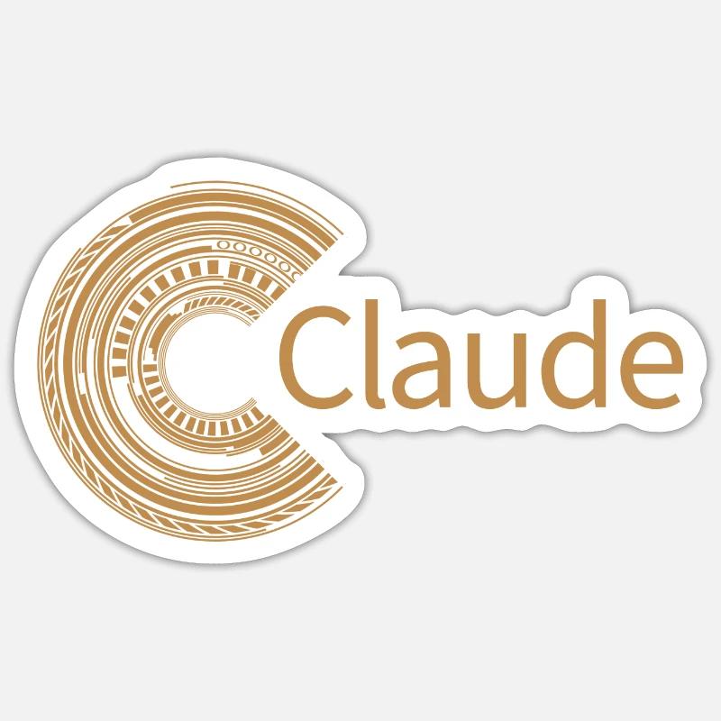 For Claude - Sticker size S (10 x 10 cm) - white matte