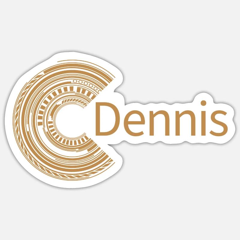 Pour Dennis - Sticker taille S (10 x 10 cm) - blanc mat