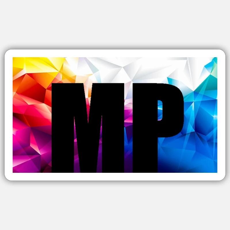 MP Colour - Sticker Größe S (10 x 10 cm) - Mattweiß