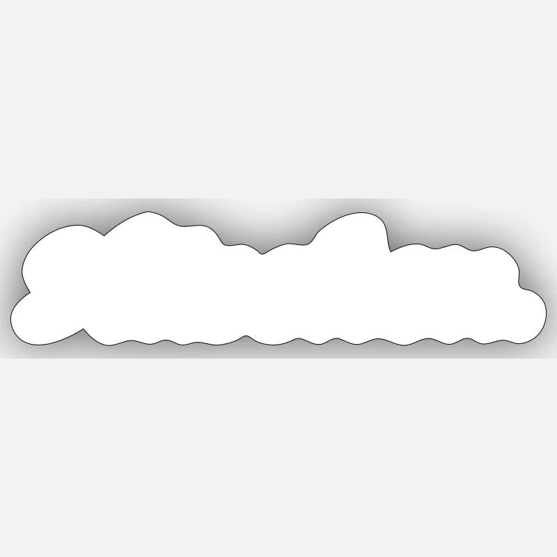 Häschen. - Sticker Größe S (10 x 10 cm) - Mattweiß