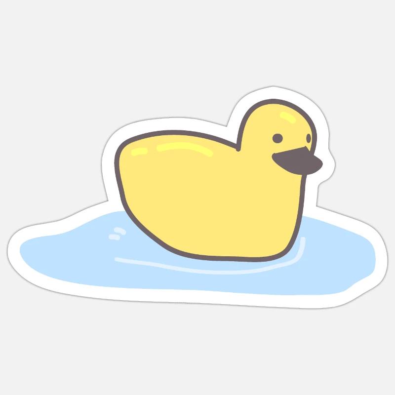 Bébé canard Sticker taille S (10 x 10 cm)