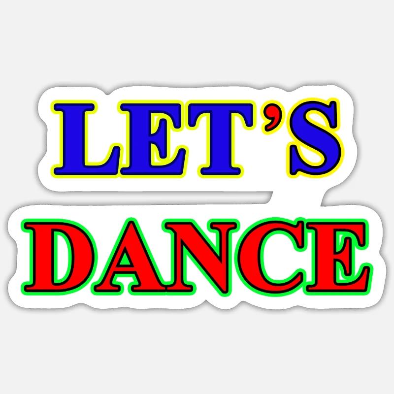 Letsdance E Sticker Größe S (10 x 10 cm)