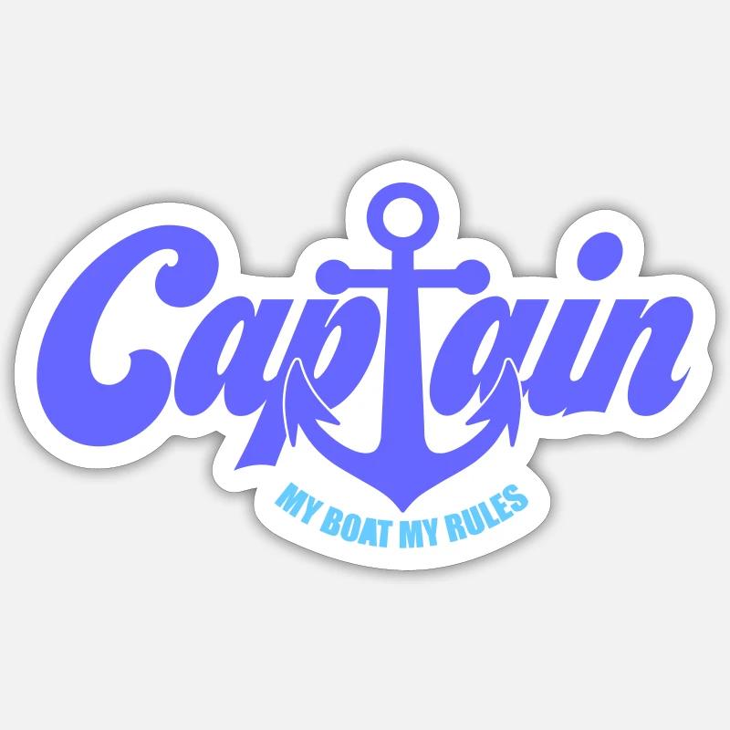 Captain Boot | Colors changeable Sticker size S (10 x 10 cm)