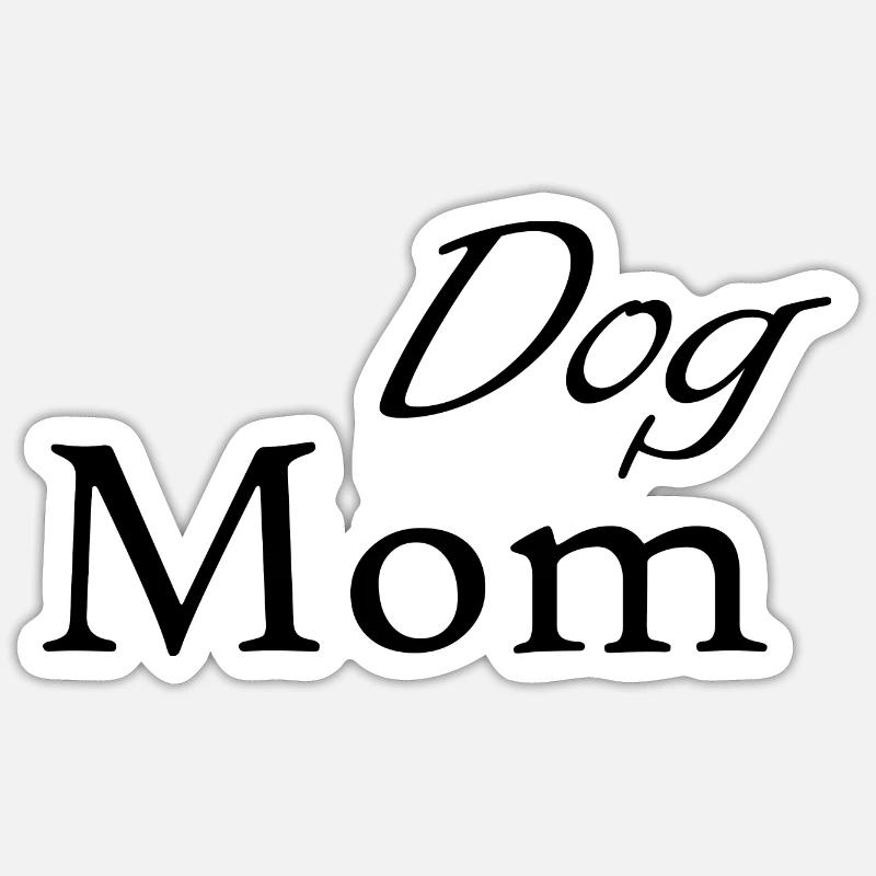 Hund Chien - Sticker taille S (10 x 10 cm) - blanc mat