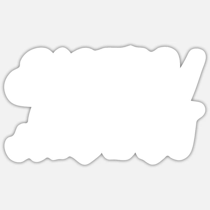 LE MOMENT - Sticker taille S (10 x 10 cm) - blanc mat
