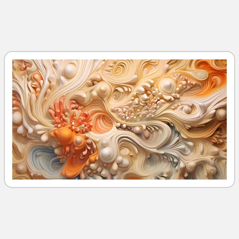 Abstract decorative pattern Sticker size S (10 x 10 cm)