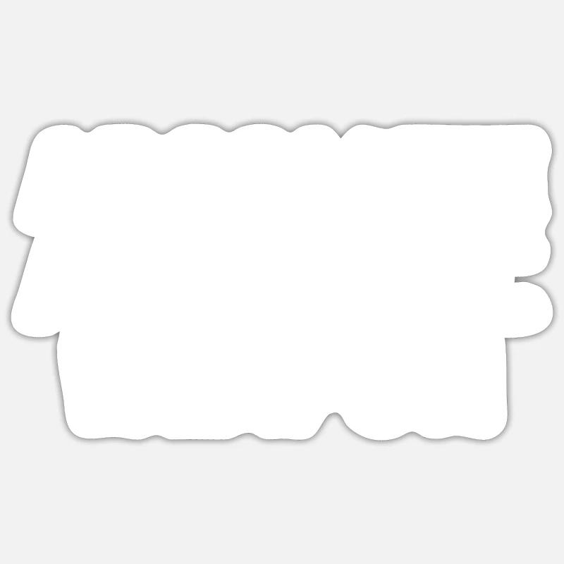 absolute akademische Waffe - Sticker Größe S (10 x 10 cm) - Mattweiß